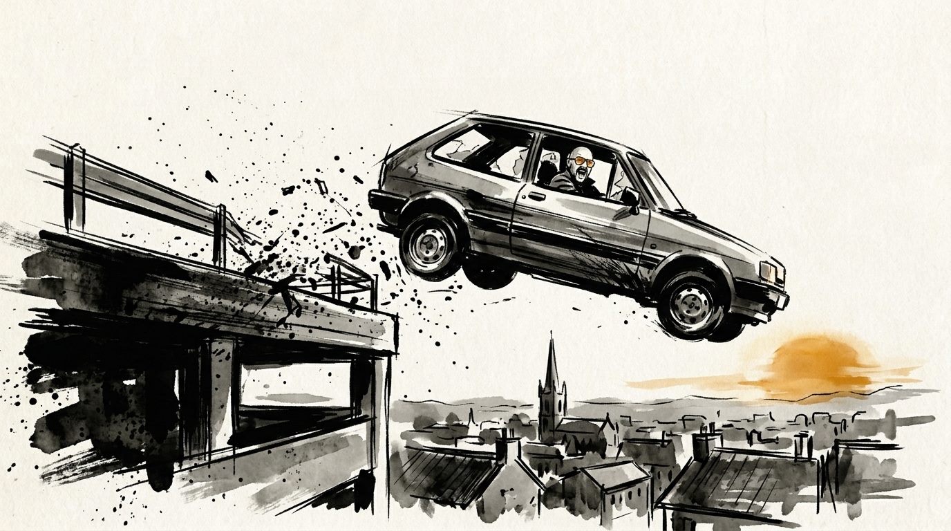The rooftop car park